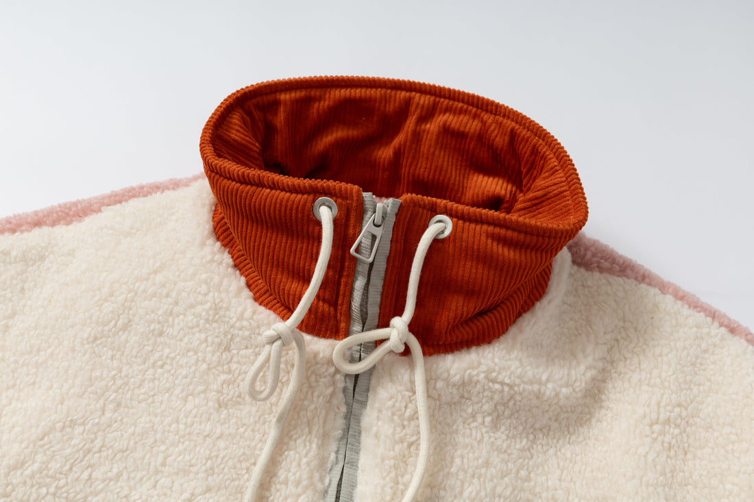 3-6-5.shop Colorblock Fleece Zip Jacket