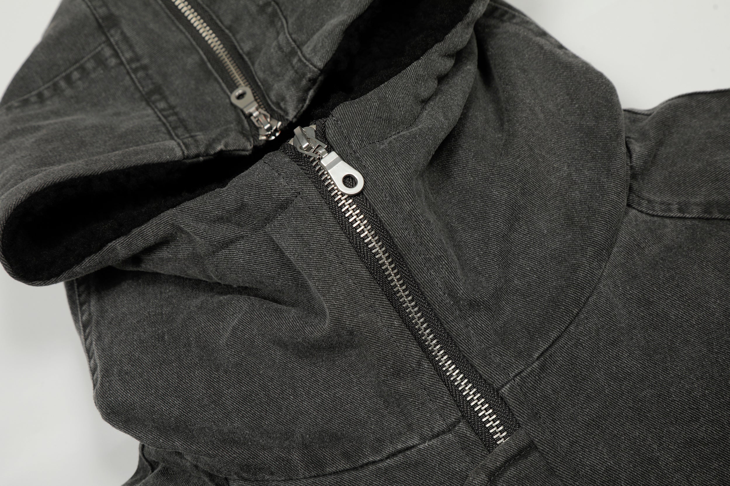 3-6-5.shop Washed Utility Hooded Jacket