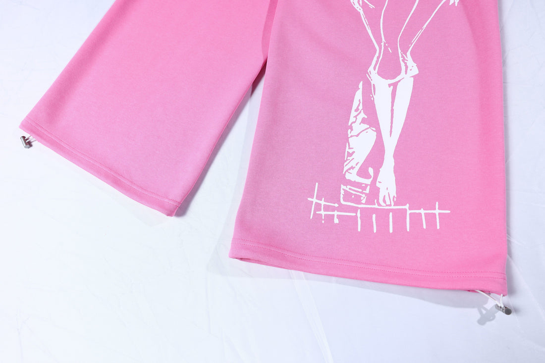 3-6-5.shop Graphic Wide-Leg Sweatpants