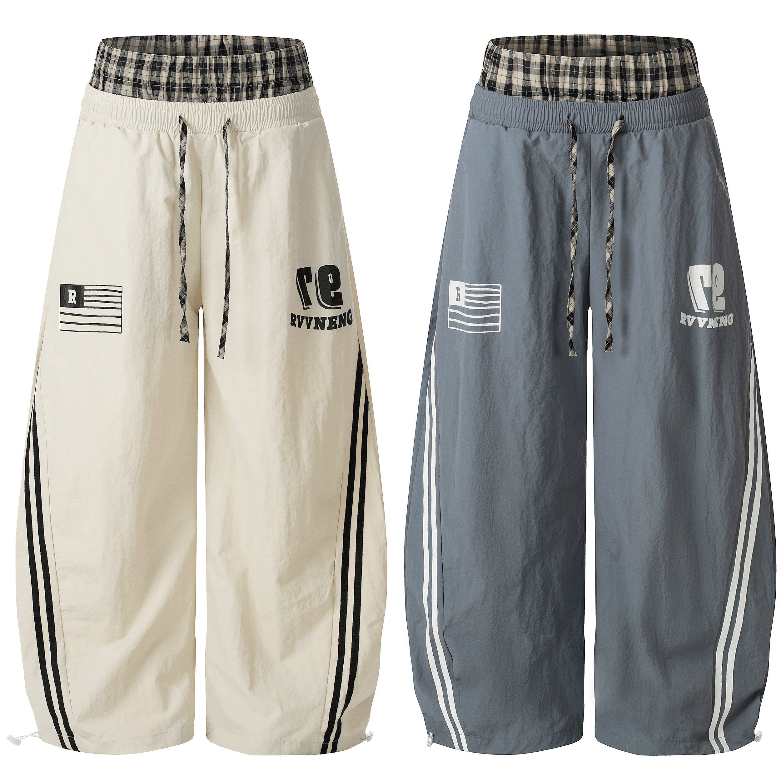 3-6-5.shop Athletic Stripe Wide-Leg Pants