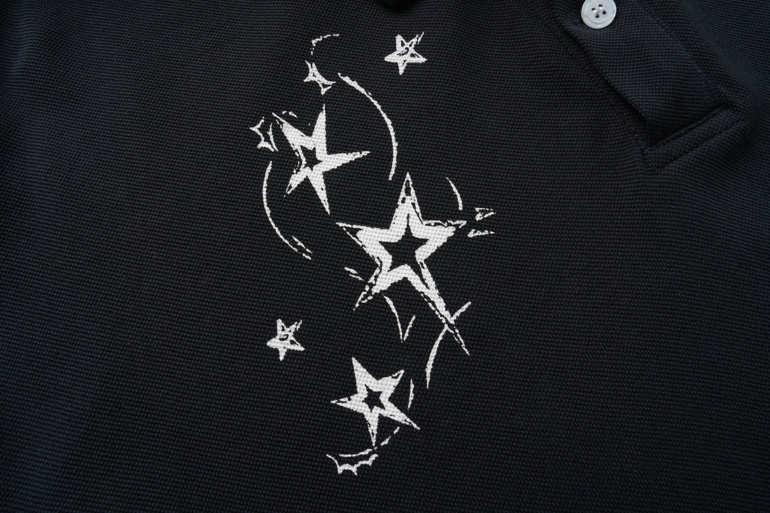 3-6-5.shop Layered Star Polo Tee