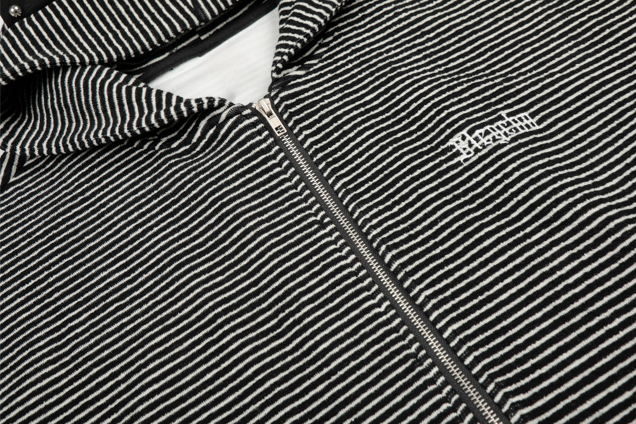 3-6-5.shop Striped Zip Hoodie