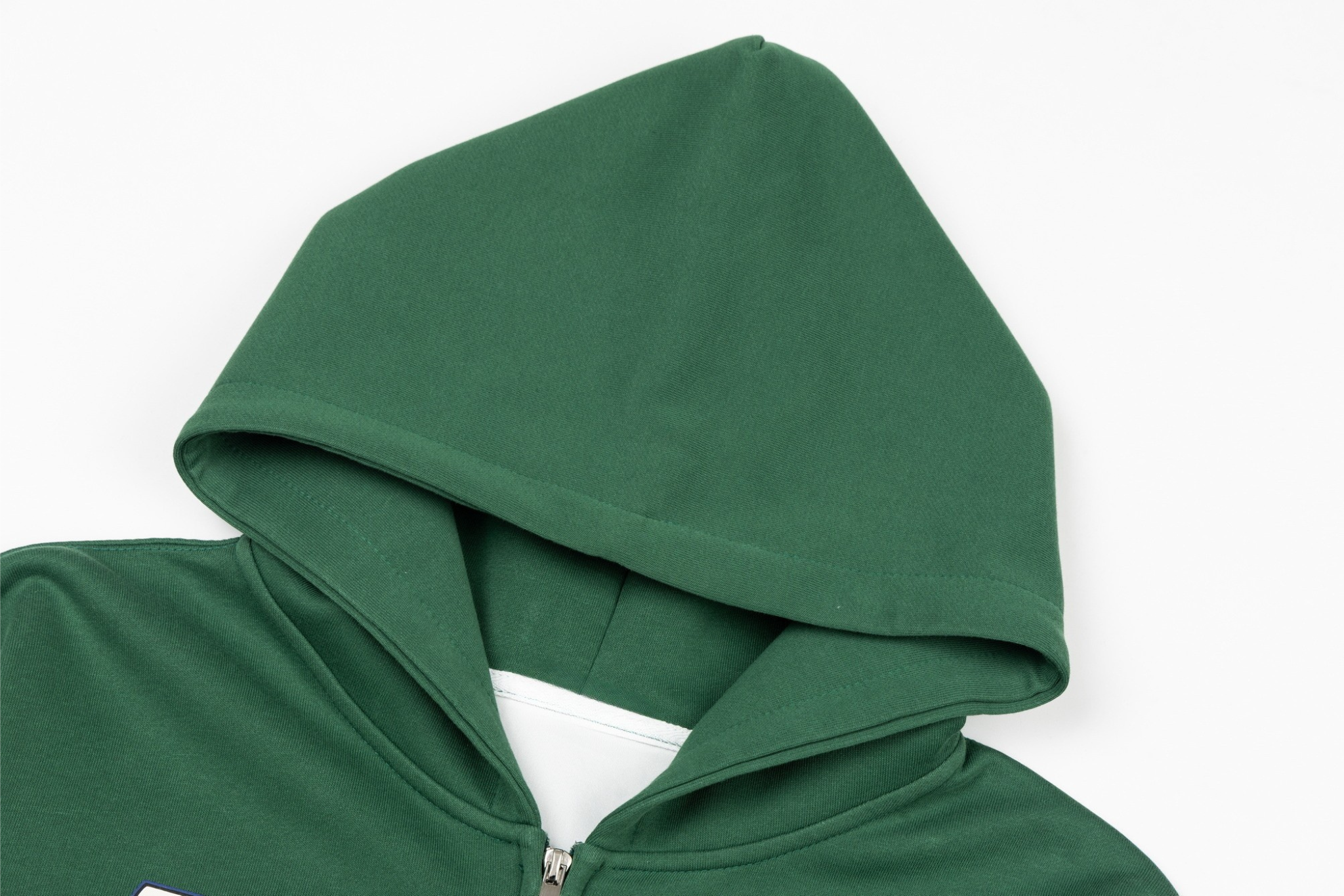 3-6-5.shop Crest Patch Zip-Up Hoodie