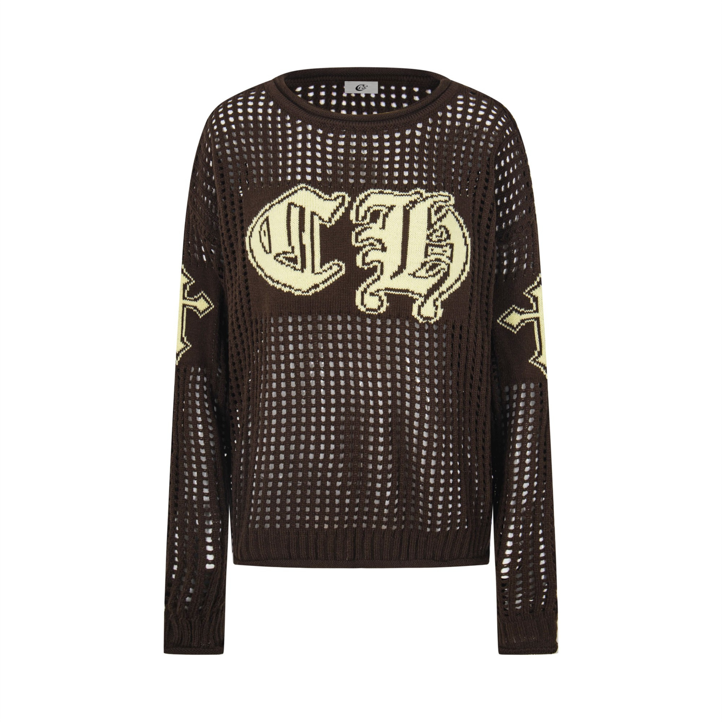 3-6-5.shop Hollow Knit Crewneck Sweater