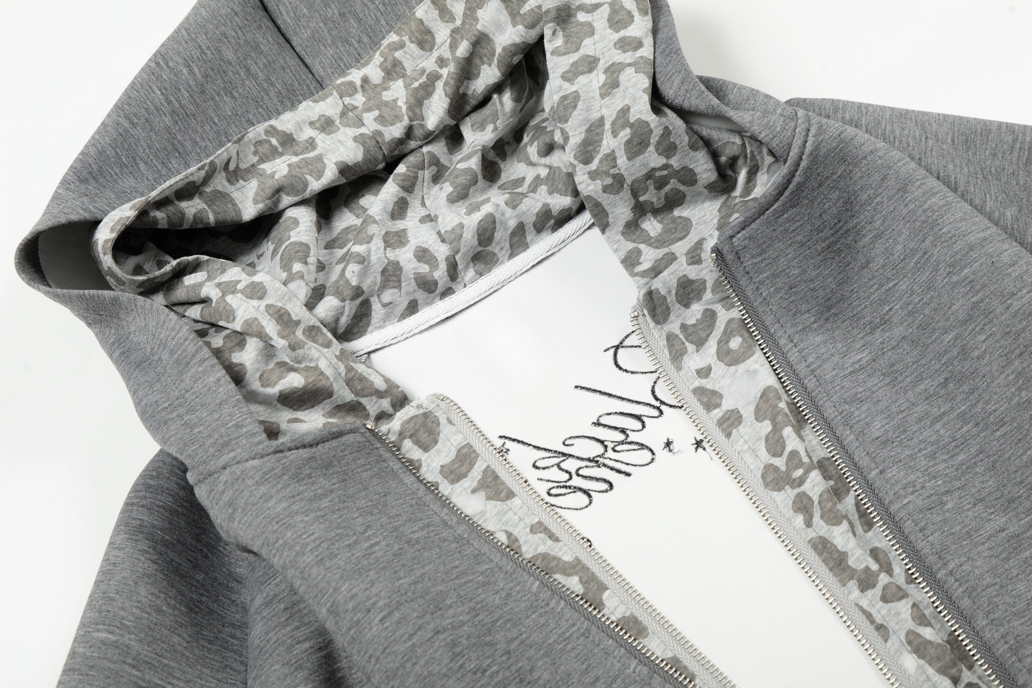 3-6-5.shop Layered Zip-Up Hoodie