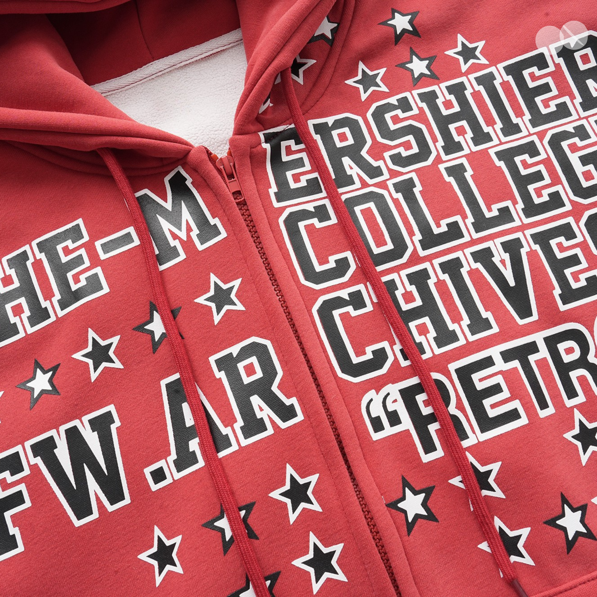 3-6-5.shop Retro Varsity Zip Hoodie
