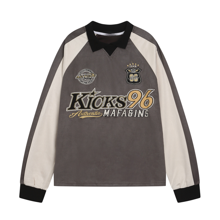 3-6-5.shop Varsity Patch Rugby Top