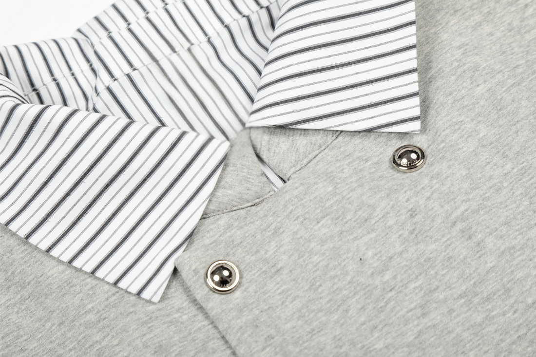 3-6-5.shop Double-Breasted Layered Stripe Jacket