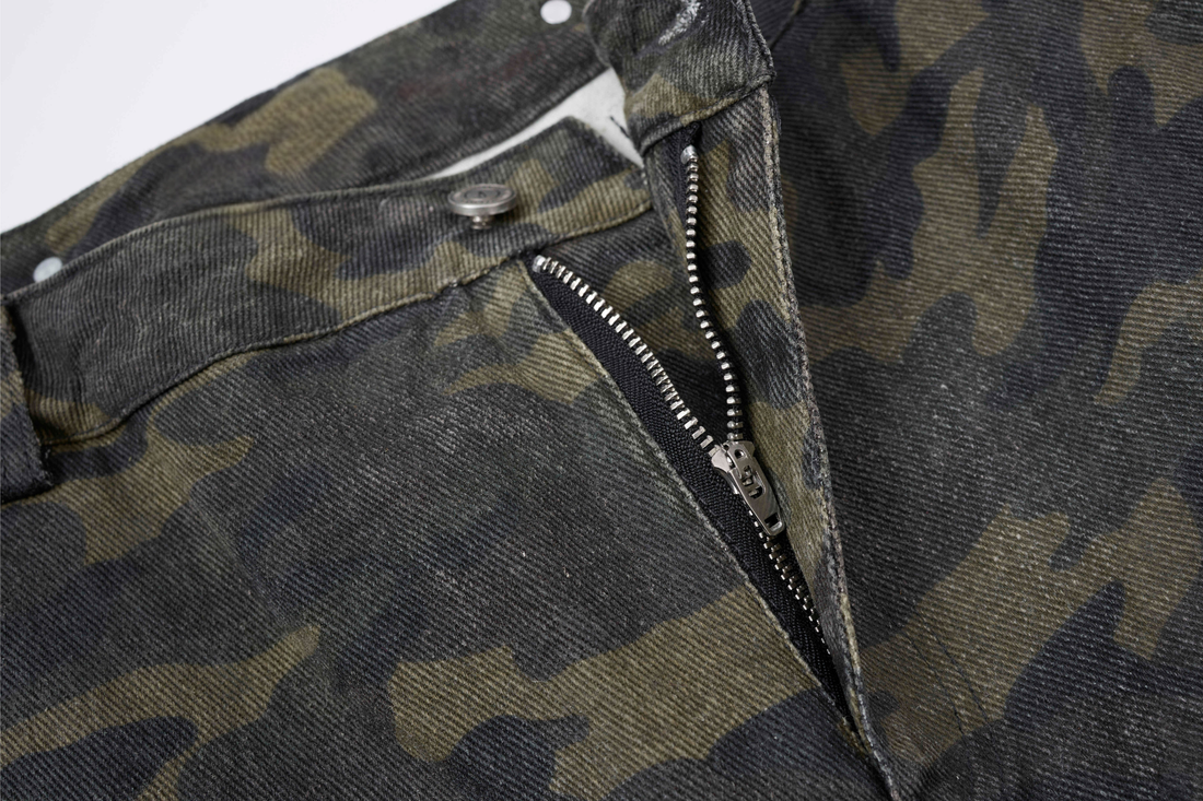 3-6-5.shop Camo Wide-Leg Cargo Pants