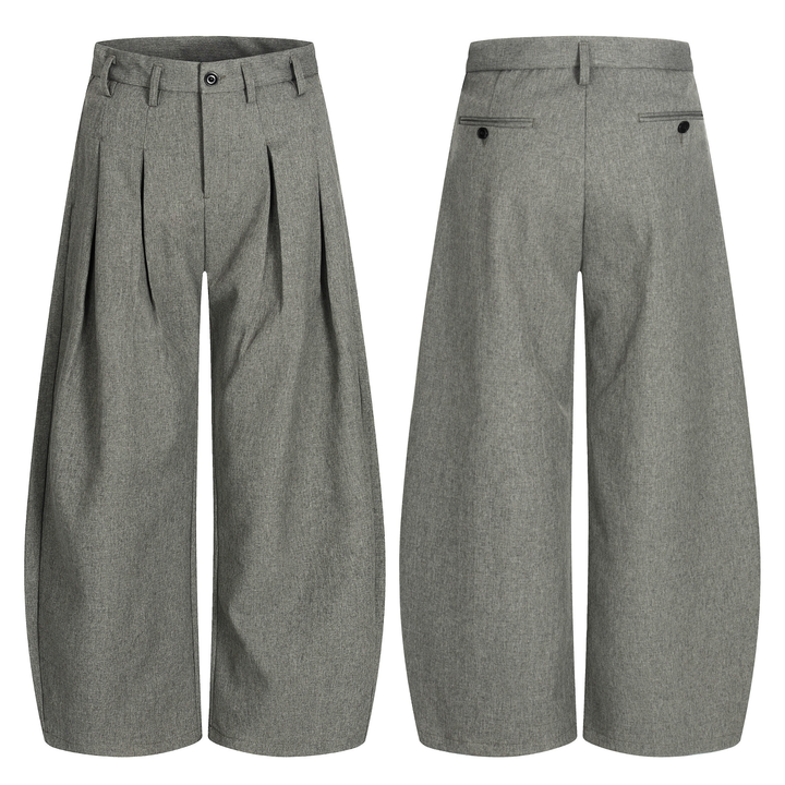 3-6-5.shop Structured Pleated Balloon Trousers