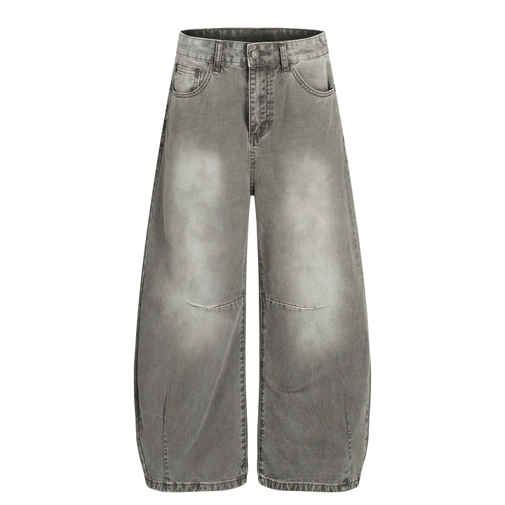 3-6-5.shop Vintage Grey Washed Denim Pants