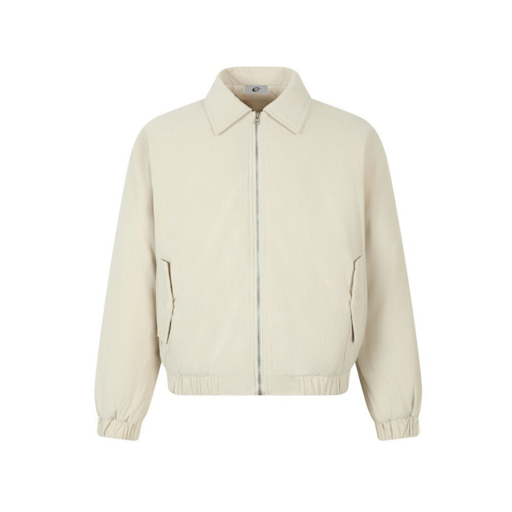 3-6-5.shop Embroidered Back Corduroy Jacket