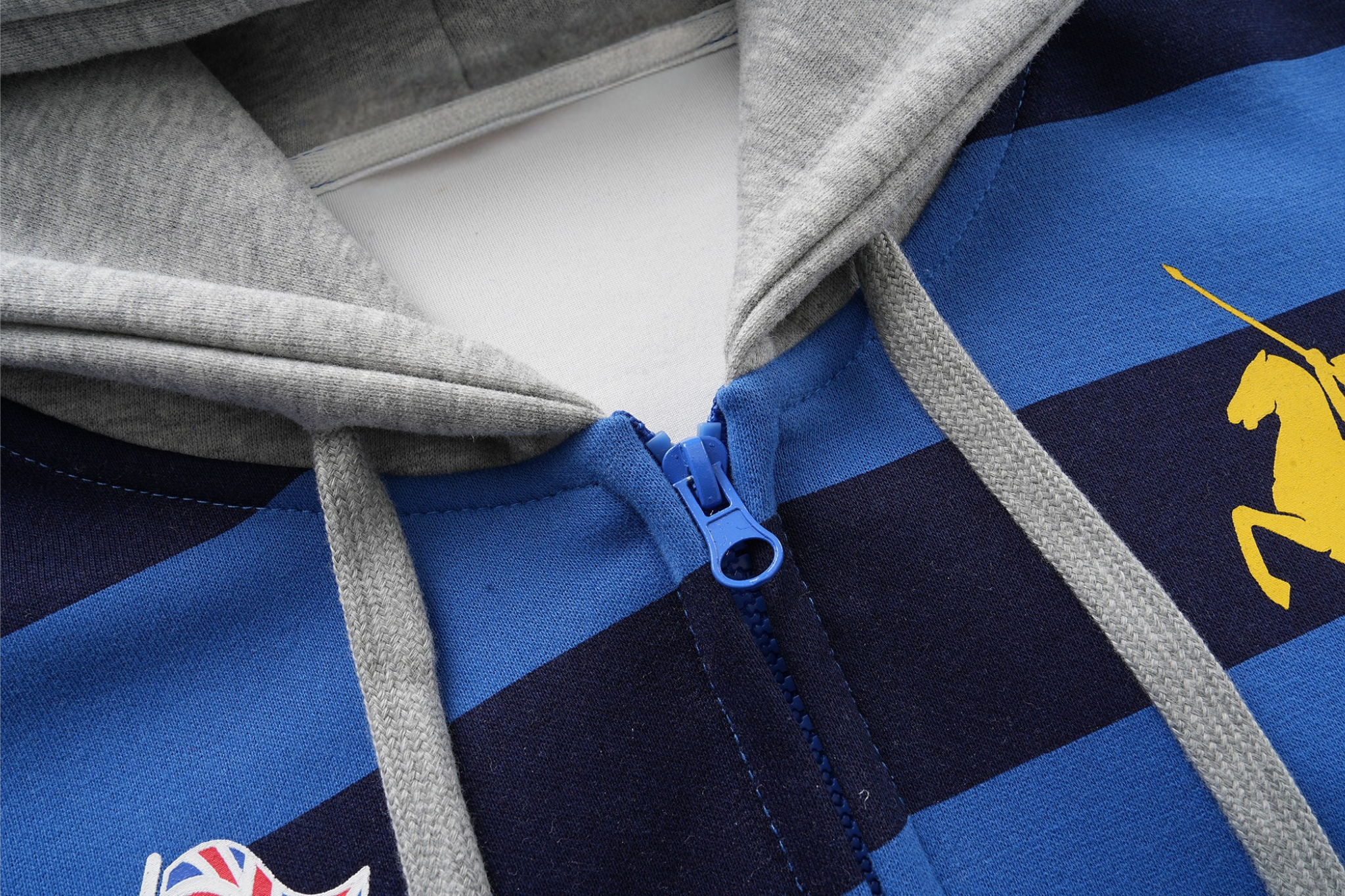 3-6-5.shop Striped Zip Hoodie