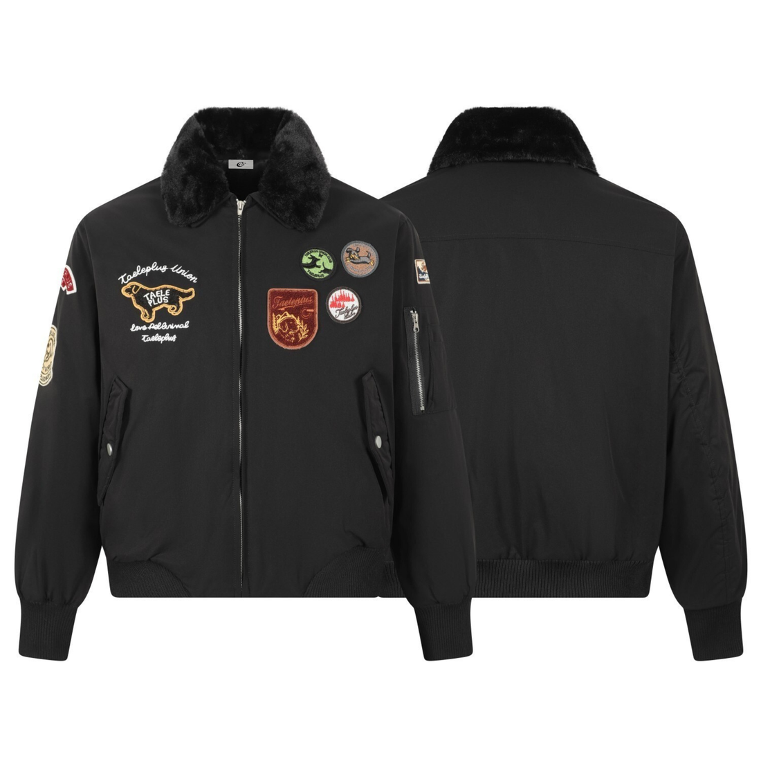 3-6-5.shop Aviation Patch Bomber Jacket