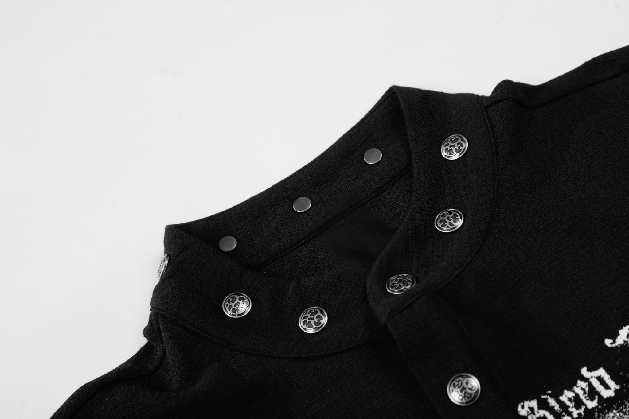 3-6-5.shop Graphic Long Sleeve Henley Shirt
