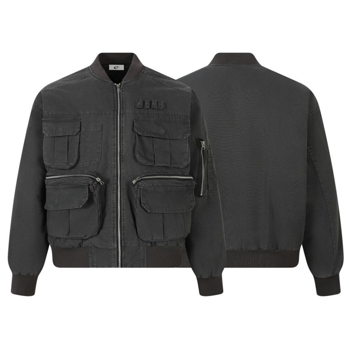 3-6-5.shop Utility Pocket Bomber Jacket