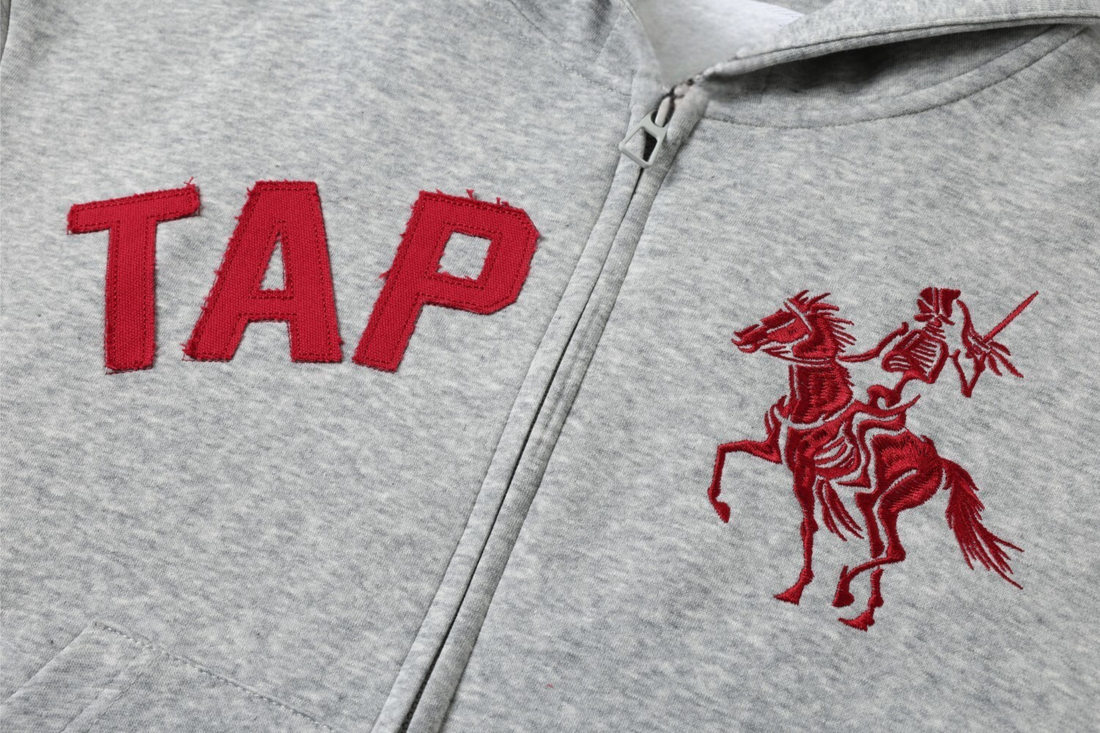 3-6-5.shop Zip-Up Graphic Hoodie