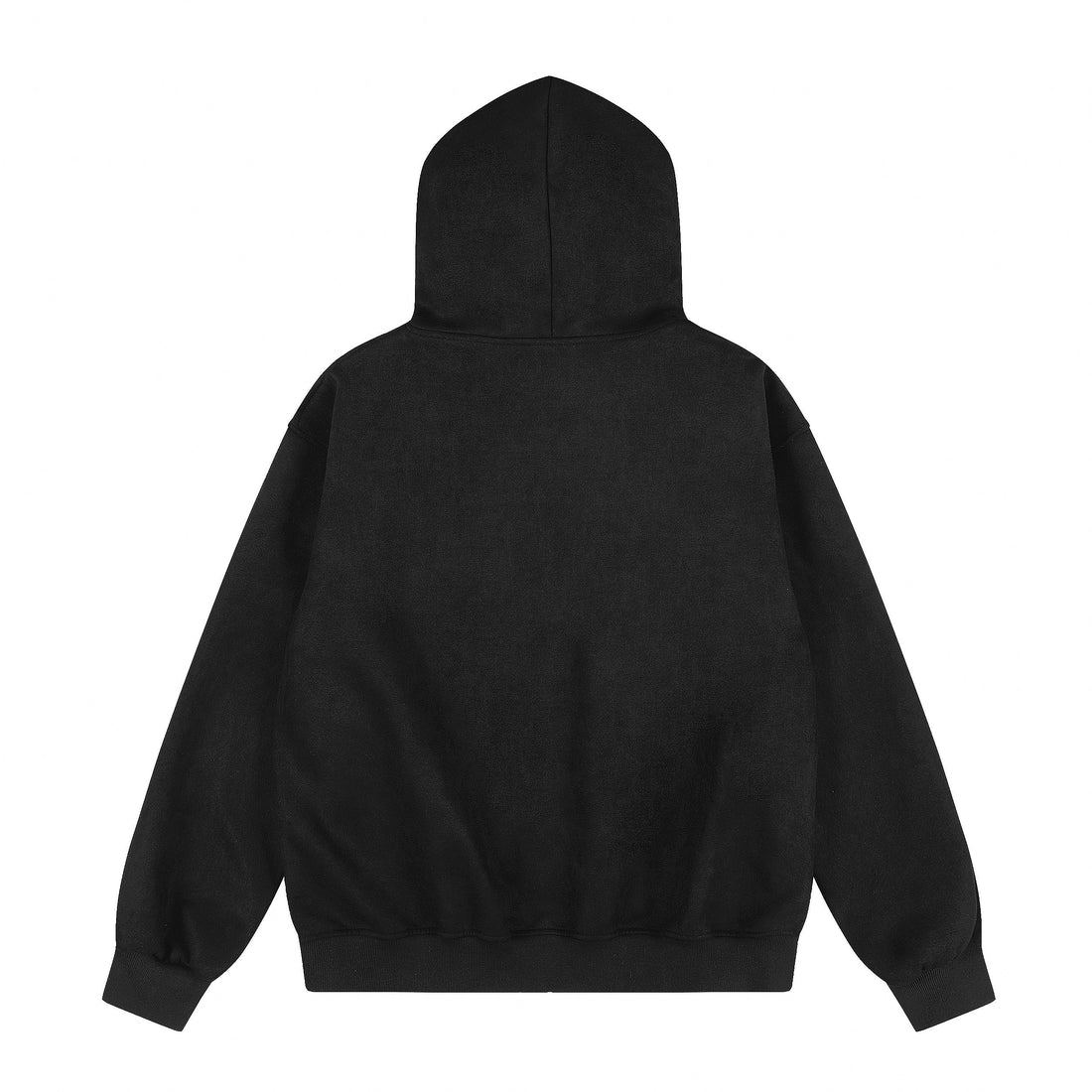 3-6-5.shop Graphic Faux-Fur Hooded Zip Jacket