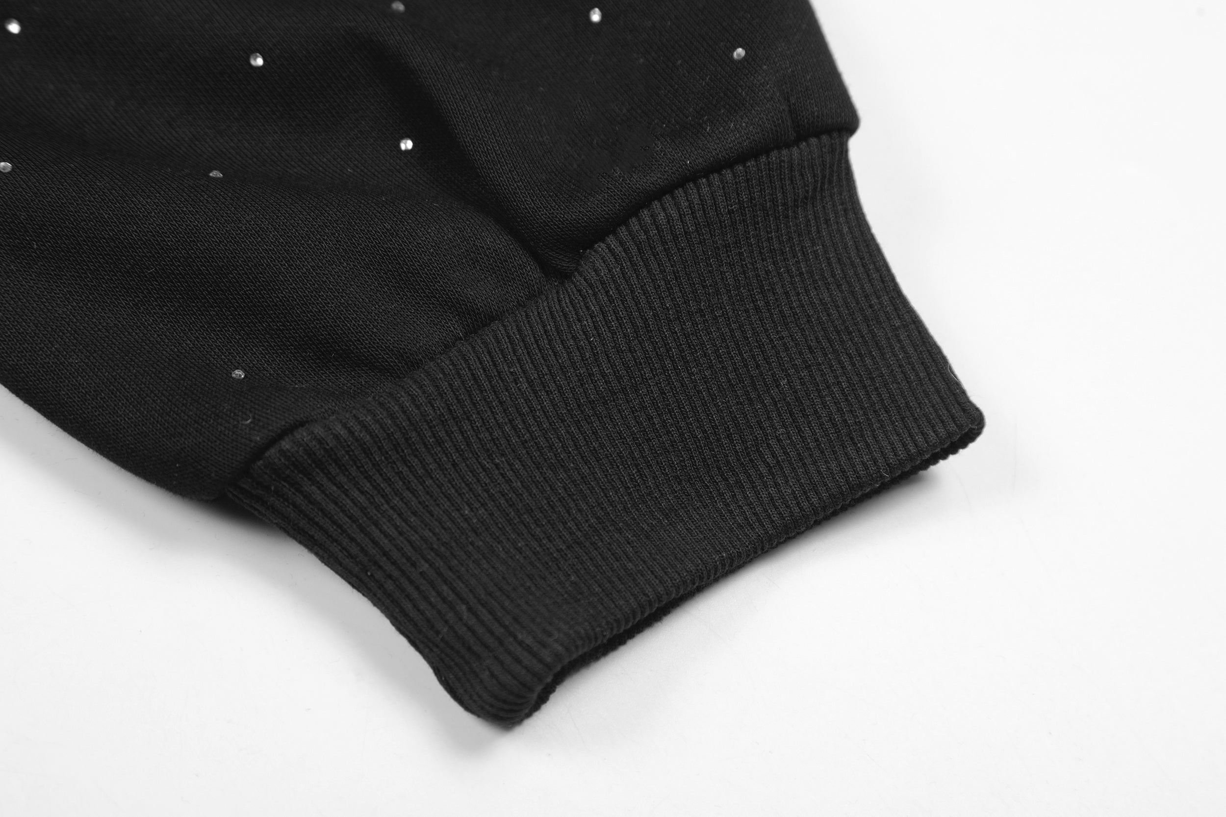 3-6-5.shop All-Over Rhinestone Zip Hoodie