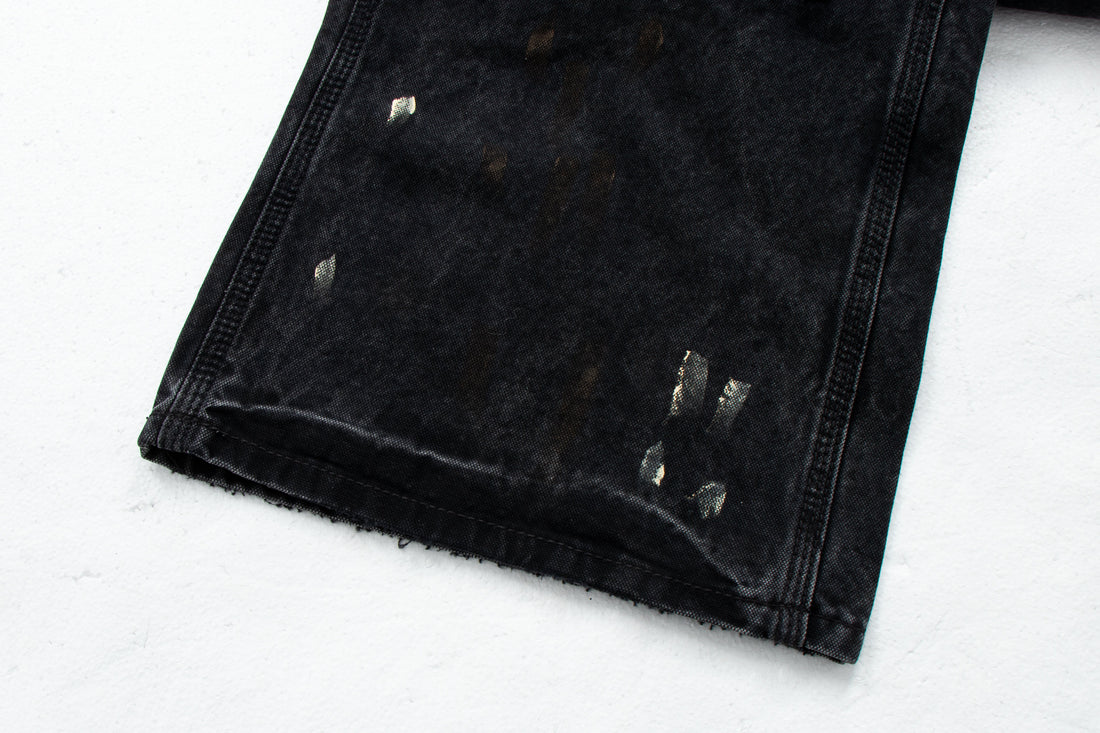 3-6-5.shop Distressed Workwear Denim Pants