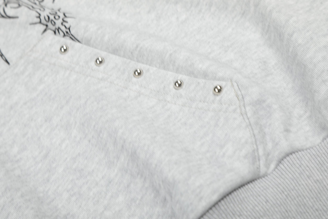3-6-5.shop Gothic Cross Graphic Hoodie
