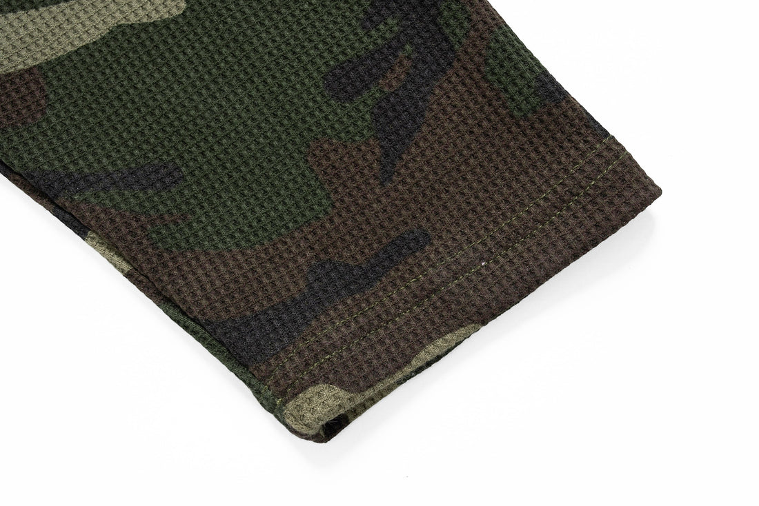 3-6-5.shop Camo Text Graphic Longsleeve