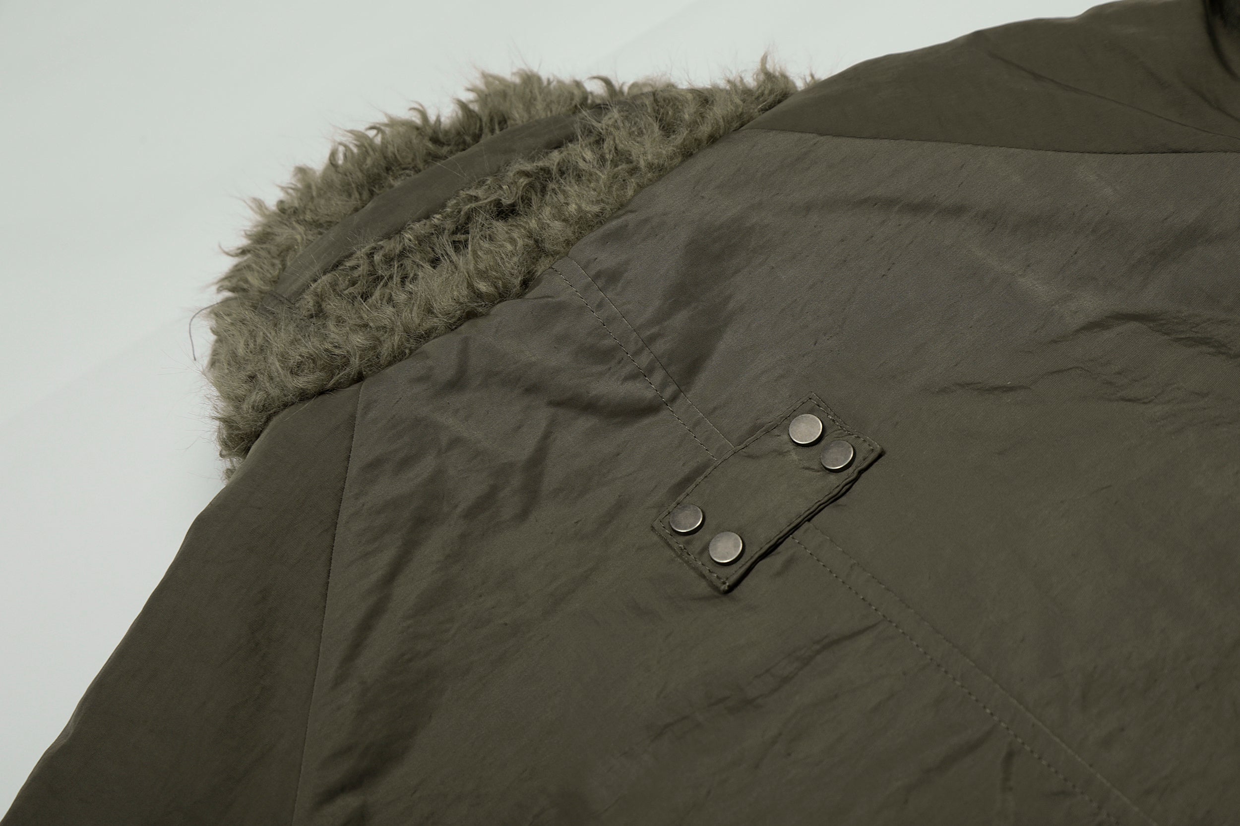 3-6-5.shop Faux Fur Collar Bomber Jacket