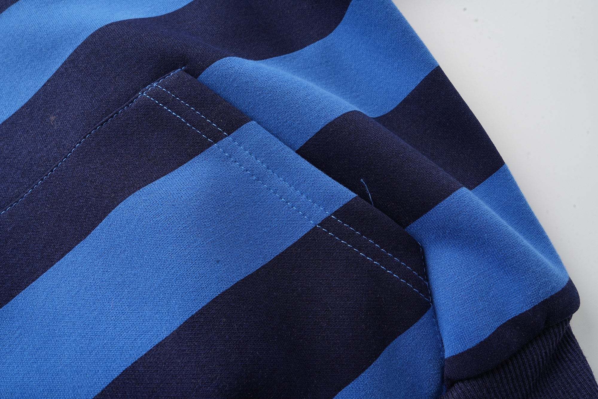 3-6-5.shop Striped Zip Hoodie
