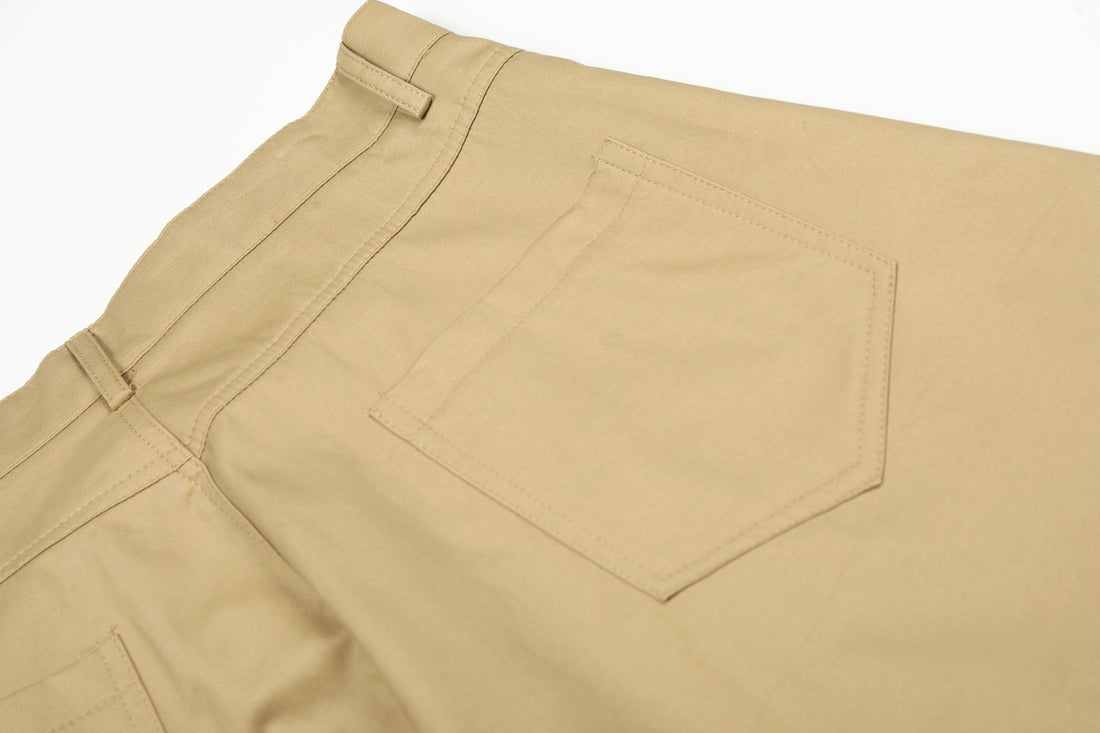 3-6-5.shop Curved Seam Cargo Pants – Khaki