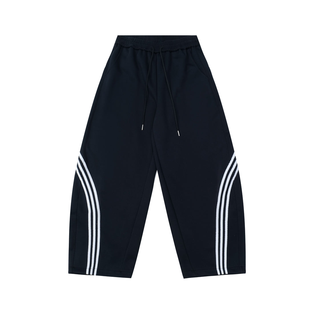 3-6-5.shop Curved Stripe Wide-Leg Track Pants