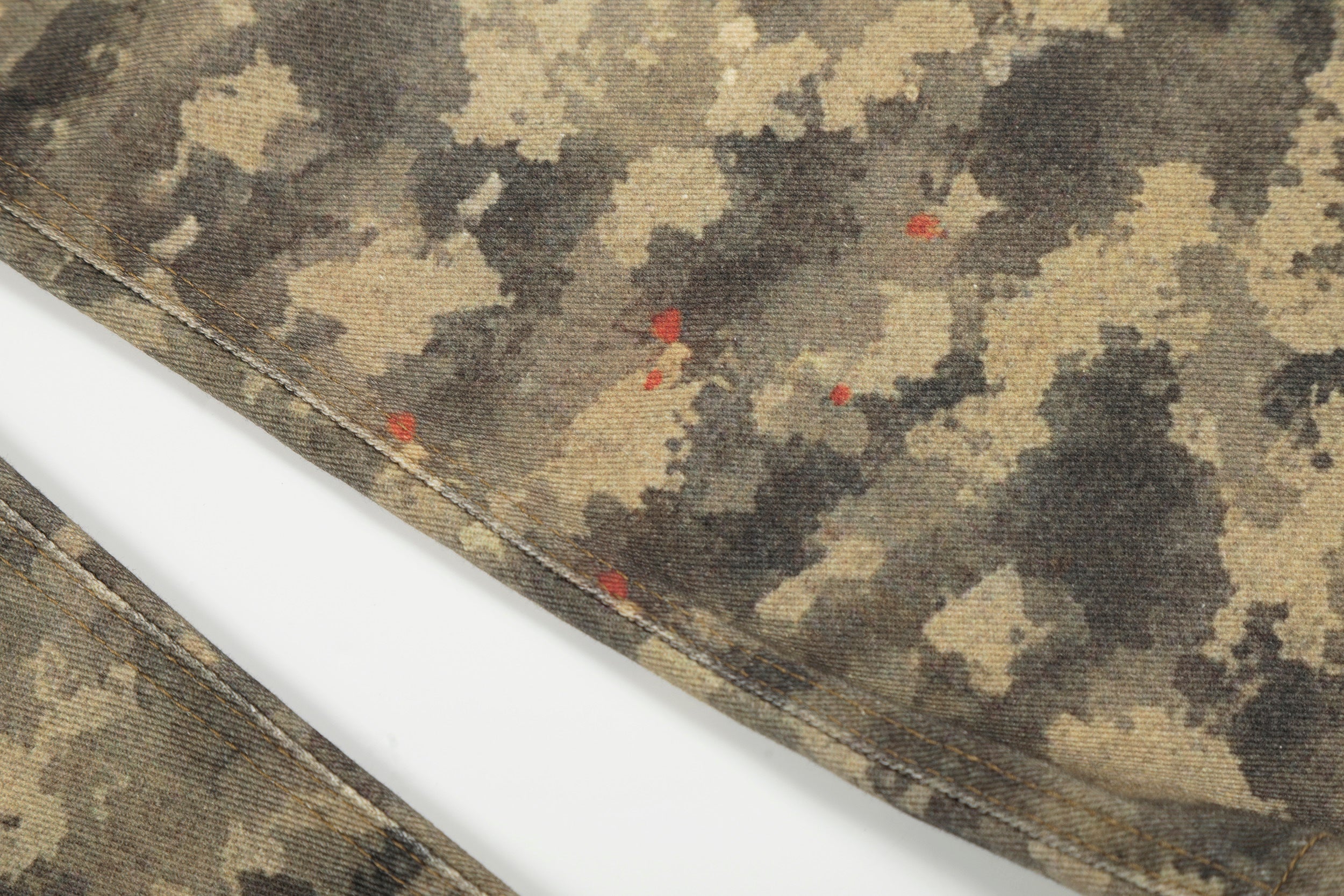 3-6-5.shop Camo Patchwork Wide-Leg Denim Pants