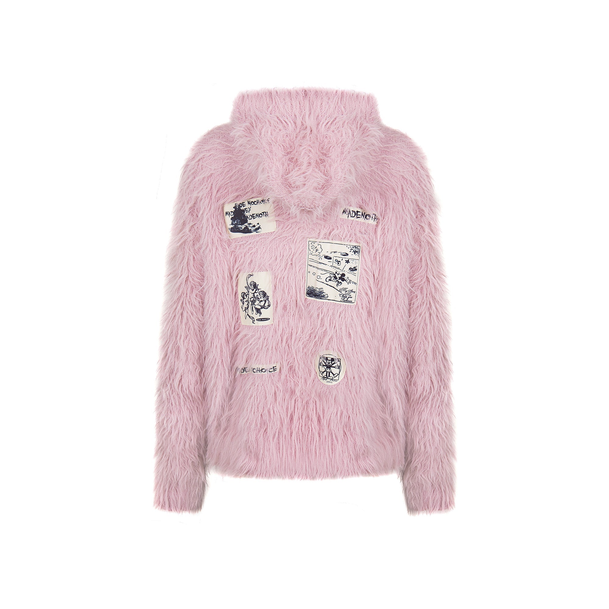 3-6-5.shop Long-Fur Graphic Sweater