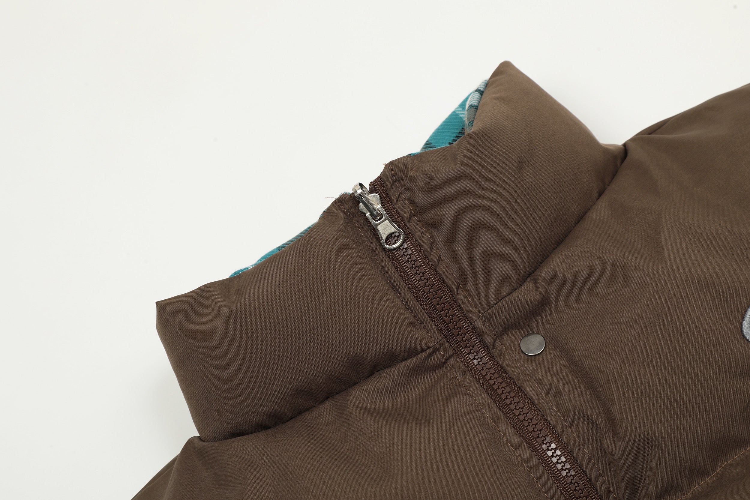 3-6-5.shop Reversible Plaid Puffer Jacket