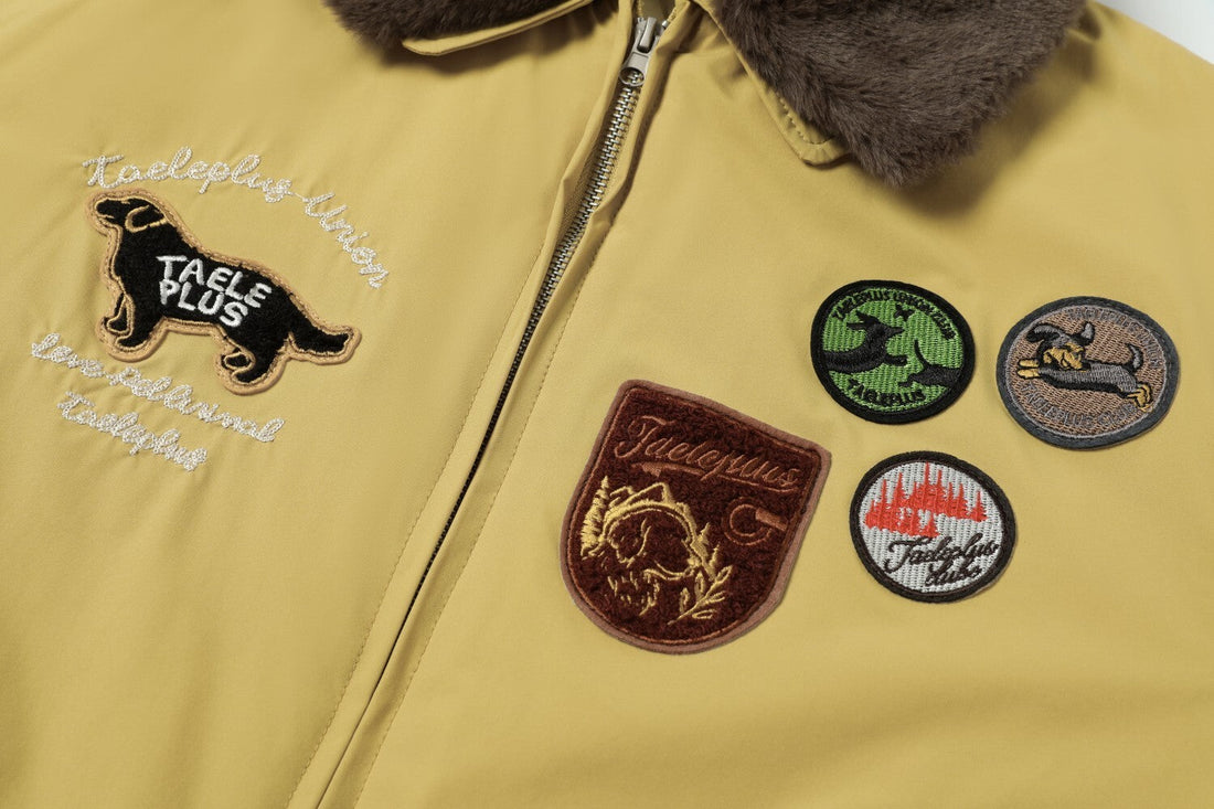 3-6-5.shop Aviation Patch Bomber Jacket