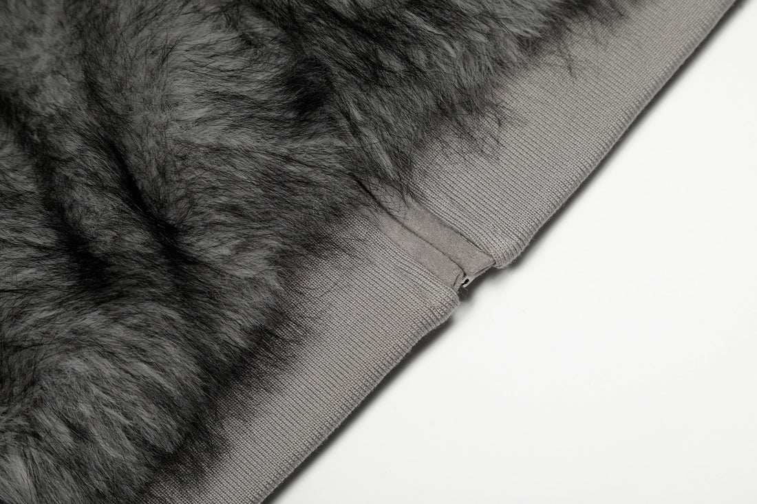 3-6-5.shop Reversible Faux Suede Fur Hooded Jacket