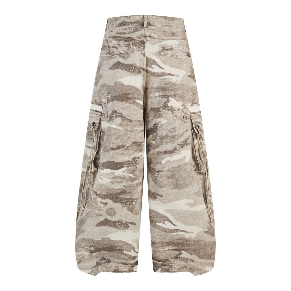 3-6-5.shop Camo Wide-Leg Cargo Pants