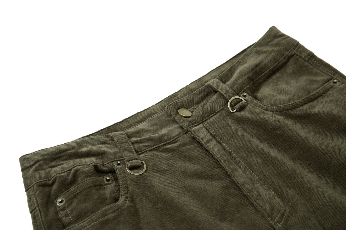 3-6-5.shop Washed Utility Flared Pants