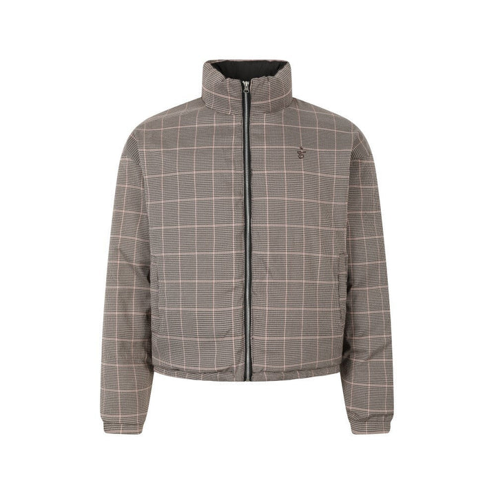3-6-5.shop Reversible Check Puffer Jacket