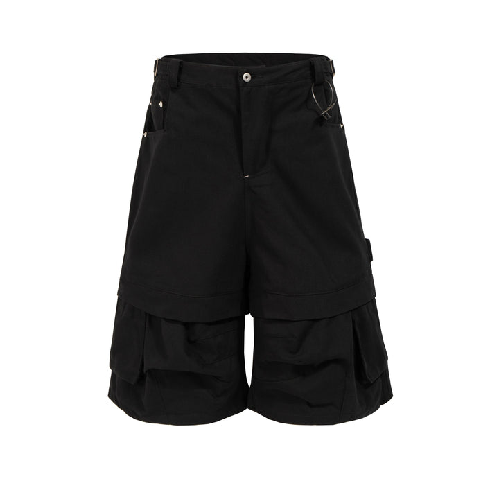 3-6-5.shop Layered Utility Cargo Shorts