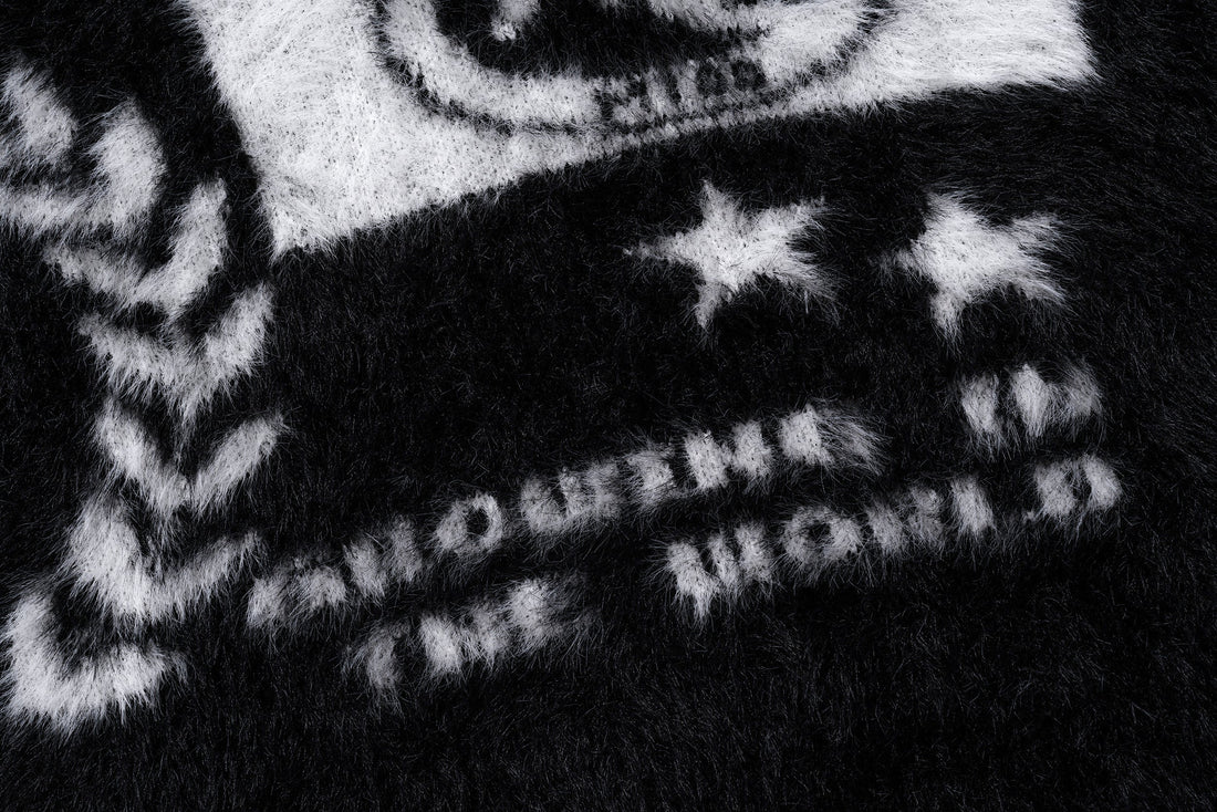 3-6-5.shop Fluffy Crest Knit Sweater