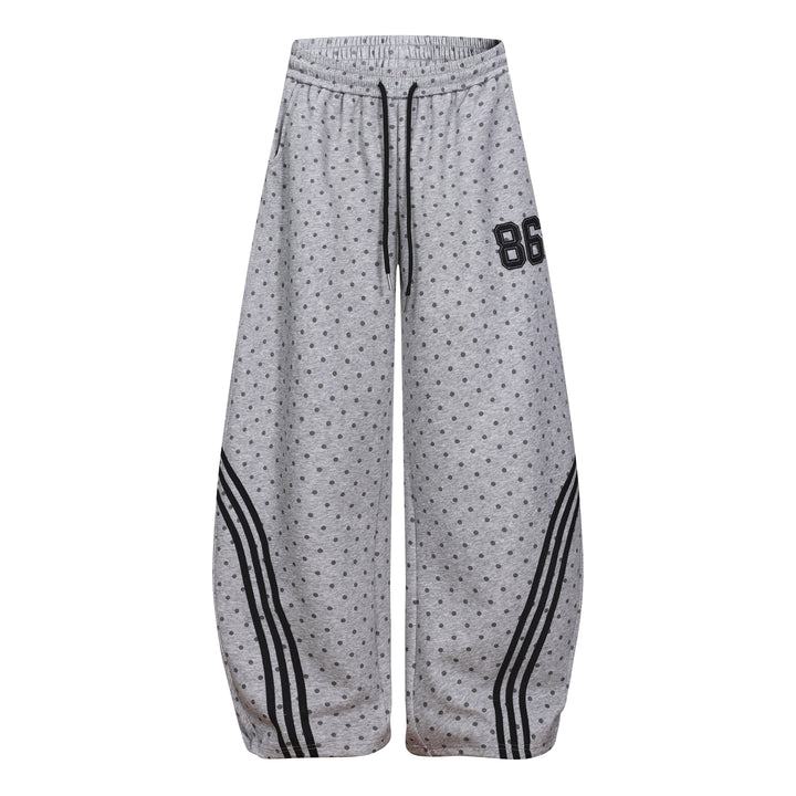 3-6-5.shop Polka Dot Wide-Leg Sweatpants