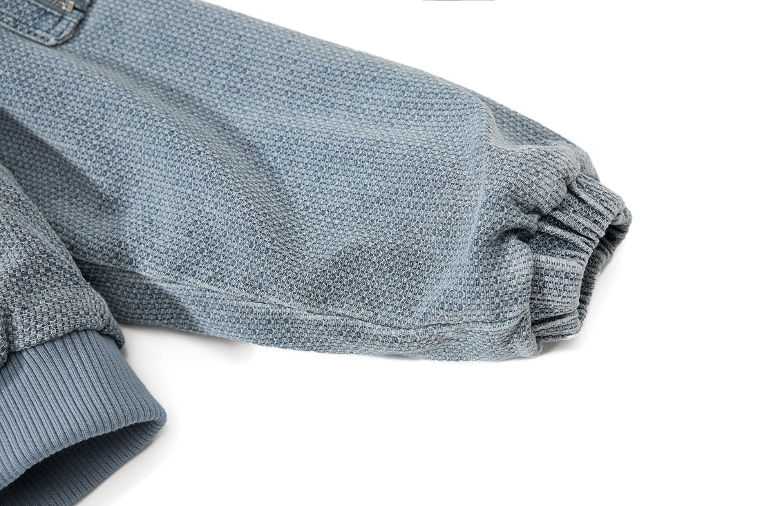 3-6-5.shop Fur-Trim Washed Hooded Jacket