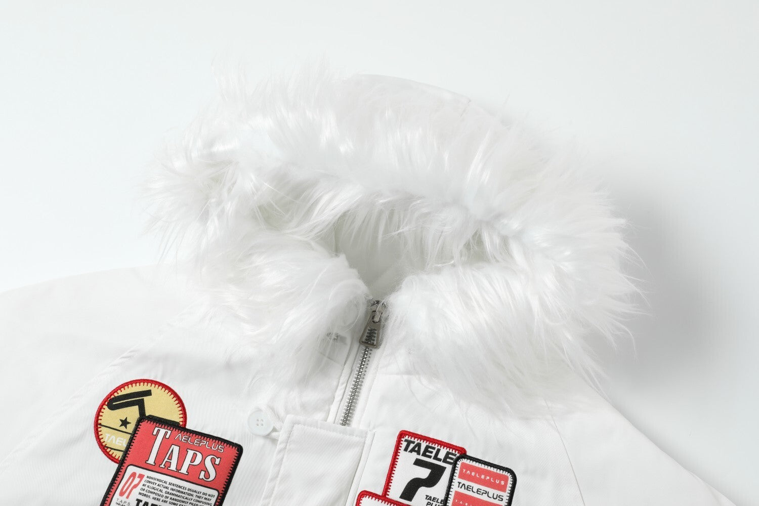 3-6-5.shop Faux Fur Hooded Bomber Jacket