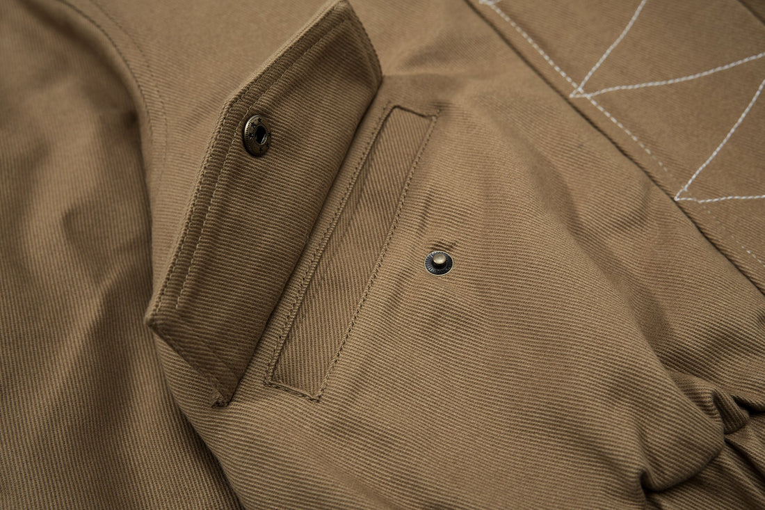 3-6-5.shop Fur-Lined High-Neck Cotton Jacket