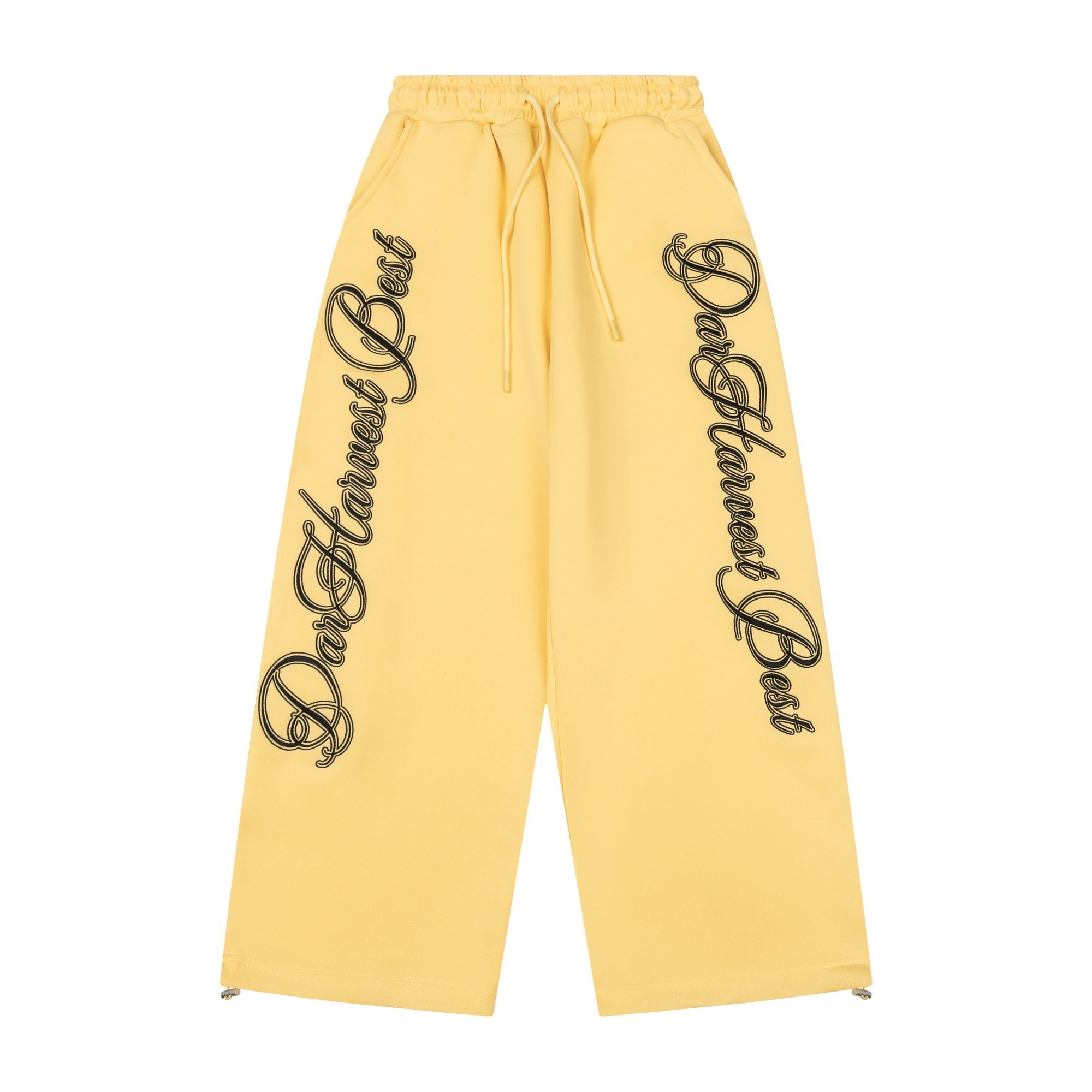 3-6-5.shop Script Logo Wide-Leg Sweatpants