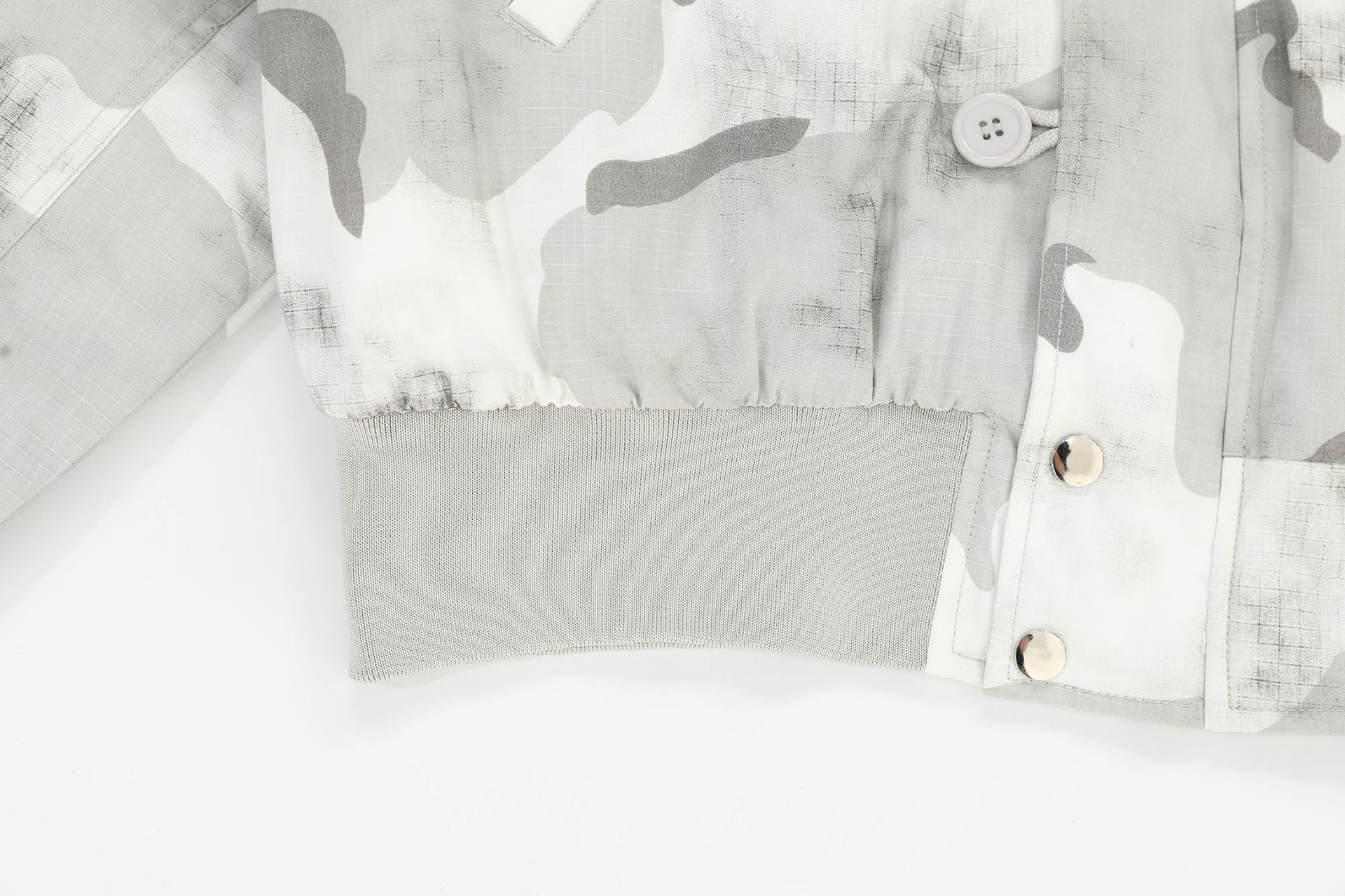 3-6-5.shop Arctic Camo Fur Bomber Jacket