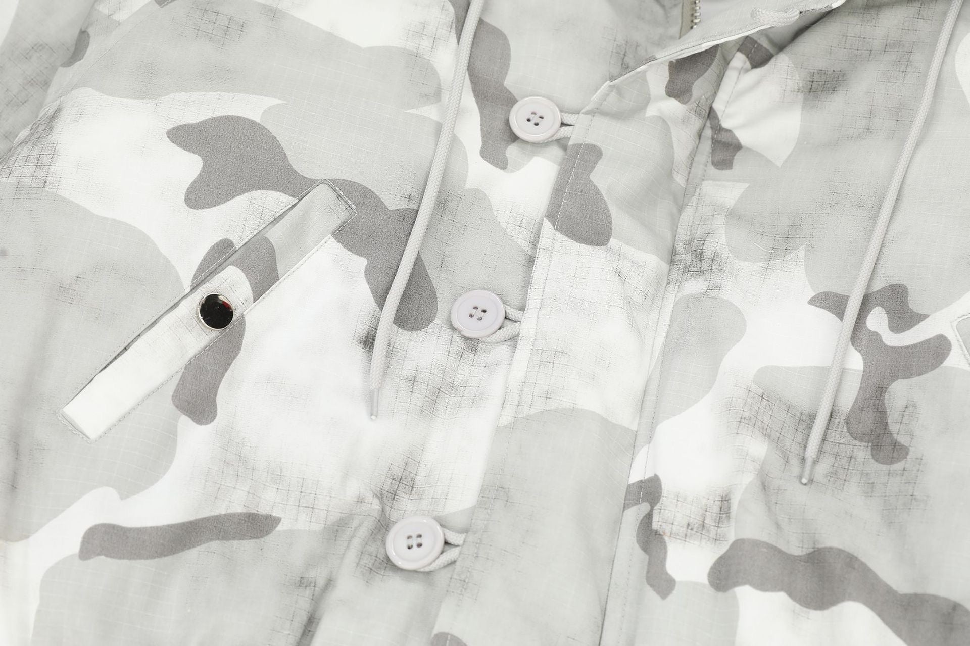 3-6-5.shop Arctic Camo Fur Bomber Jacket
