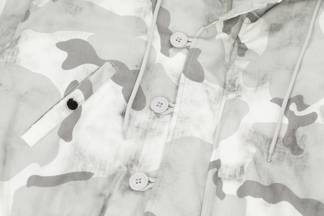 3-6-5.shop Arctic Camo Fur Bomber Jacket