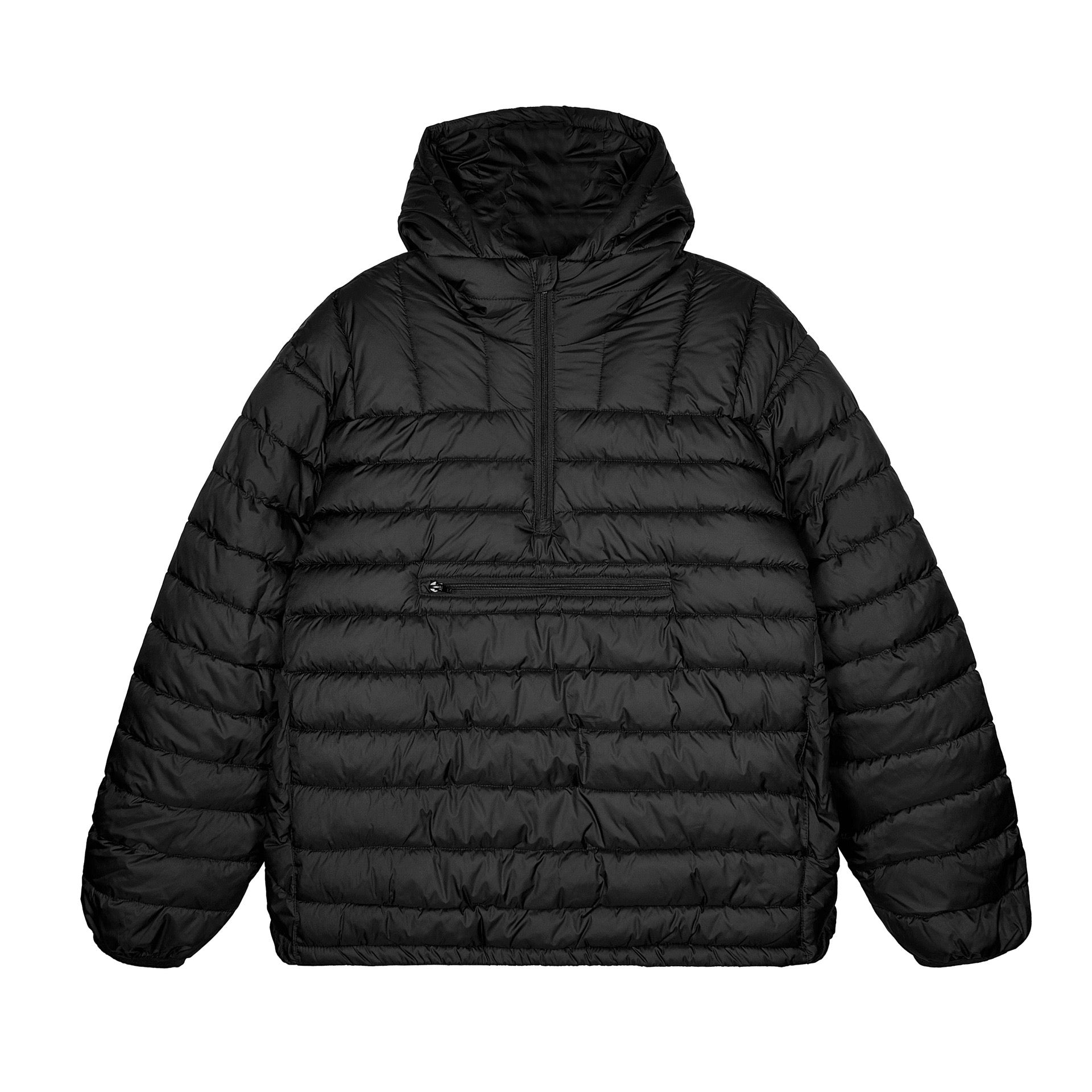 3-6-5.shop Quilted Half-Zip Puffer Hoodie