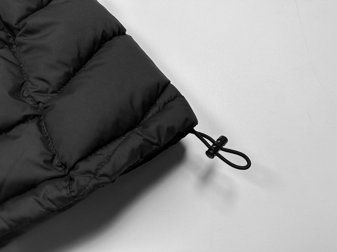 3-6-5.shop Quilted Half-Zip Puffer Hoodie
